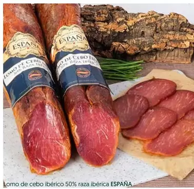 Oferta de España - Lomo De Cebo Ibérico 50% Raza Ibérica en Hiper Usera