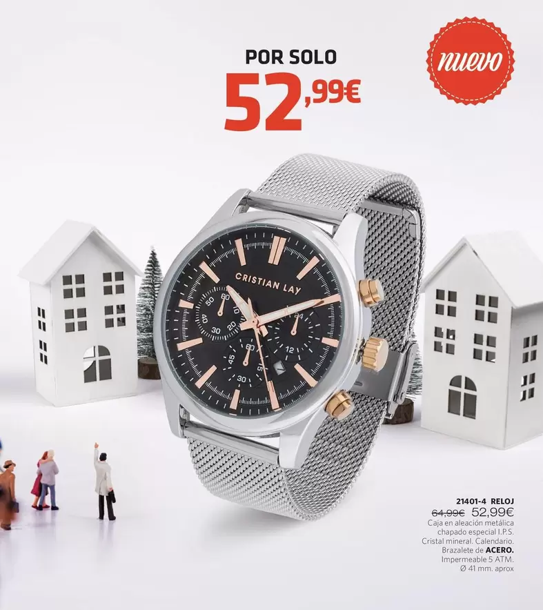 Oferta de Reloj por 52,99€ en Cristian Lay