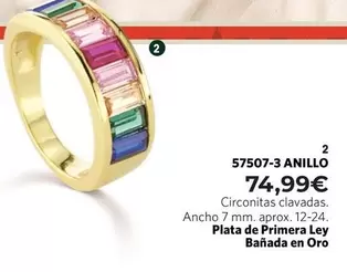 Oferta de  57507-3 Anillo por 74,99€ en Cristian Lay