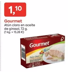 Oferta de Gourmet - Atun Claro En Aceite De Girasol por 1,1€ en Suma Supermercados