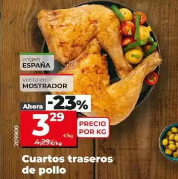 Oferta de Cuartos Traseros De Pollo por 3,29€ en Dia