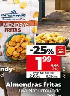 Oferta de Dia Naturmundo - Almendras Fritas por 1,99€ en Dia