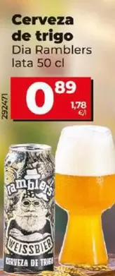 Oferta de Dia Ramblers - Cerveza De Trigo por 0,89€ en Dia