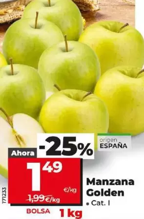 Oferta de Manzana Golden por 1,49€ en Dia