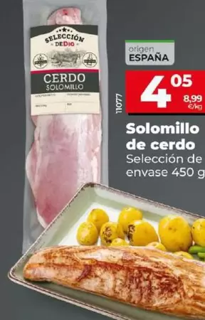 Oferta de Seleccion De Dia - Solomillo De Cerdo por 4,05€ en Dia