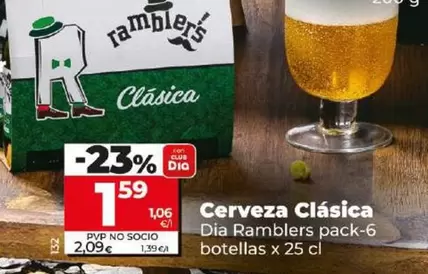 Oferta de Dia Rambler  - Cerveza Clásica por 1,59€ en Dia