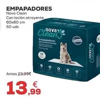 Oferta de Nova Clean - Empapadores por 13,99€ en Kiwoko