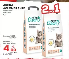 Oferta de Nova Clean - Arena Aglomerante por 7,99€ en Kiwoko