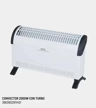 Oferta de Convector 2000W Con Turbo en Brico Depôt