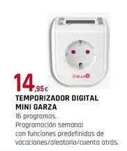 Oferta de Garza - Temporizador Digital Mini por 14,95€ en Tú Brico-Marian