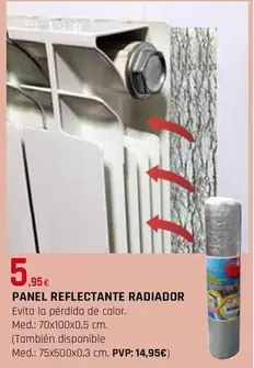 Oferta de Panel Reflectante Radiador por 5,95€ en Tú Brico-Marian