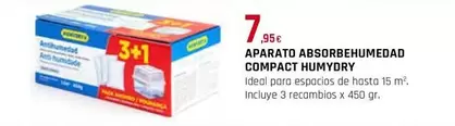 Oferta de Compact Humydry - Aparato Absorbehumedad   por 7,95€ en Tú Brico-Marian