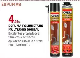 Oferta de Soudal -  Espuma Poliuretano Multiusos  por 4,95€ en Tú Brico-Marian