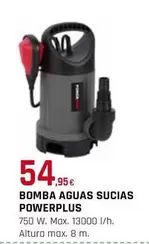 Oferta de Power plus - Bomba Aguas Sucias por 54,95€ en Tú Brico-Marian