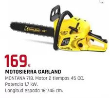 Oferta de Garland - Motosierra por 169€ en Tú Brico-Marian