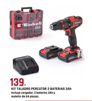 Oferta de Einhell - Kit Taladro Percutor 2 Baterias 2 Ah por 139€ en Tú Brico-Marian