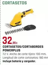 Oferta de Power Plus - Cortasetos/Cortabordes por 32,95€ en Tú Brico-Marian