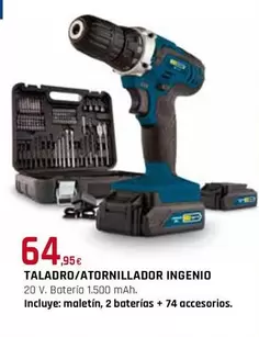 Oferta de Taladro/Atornillador Ingenio por 64,95€ en Tú Brico-Marian