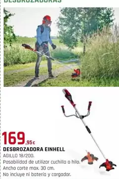 Oferta de Einhell - Desbrozadora por 169,95€ en Tú Brico-Marian