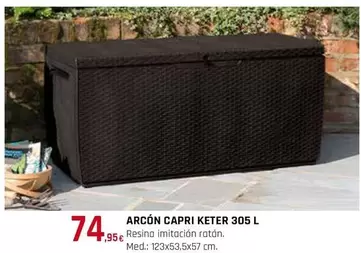 Oferta de Keter - Arcón Capri 305 L por 74,95€ en Tú Brico-Marian