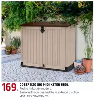 Oferta de Keter - Cobertizo Sio Midi  por 169€ en Tú Brico-Marian