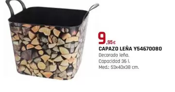 Oferta de Capazo Leña Y54670080 por 9,95€ en Tú Brico-Marian