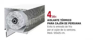 Oferta de Aislante Térmico Para Cajón De Persiana por 4,5€ en Tú Brico-Marian