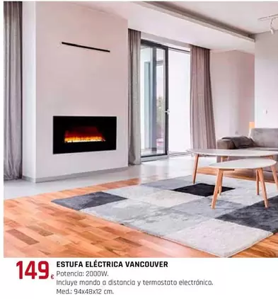 Oferta de Vancouver - Estufa Eléctrica  por 149€ en Tú Brico-Marian