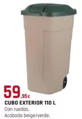 Oferta de Cubo Exterior 110 L por 59,95€ en Tú Brico-Marian