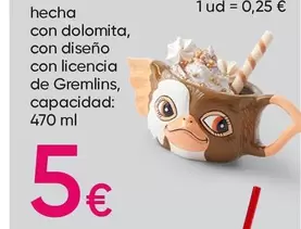 Oferta de Hecha Con Dolomita Con Diseno Con Licencia De Gremlins por 5€ en Pepco