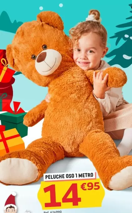 Oferta de Peluche Oso 1 Metro por 14,95€ en GiFi