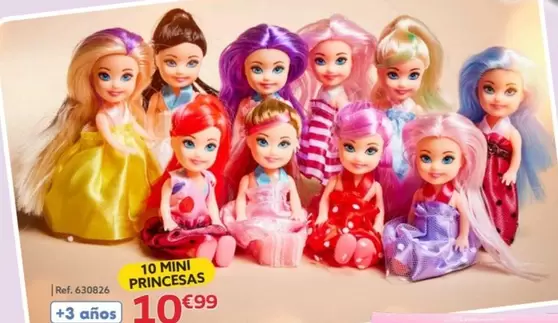 Oferta de 10 Mini Princesas por 10,99€ en GiFi