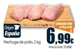 Oferta de Origen - Pechuga De Pollo por 6,99€ en Unide Supermercados