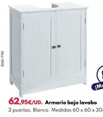 Oferta de Armario Bajo Lavabo por 62,95€ en BricoCentro