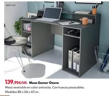 Oferta de Mesa Gamer Ozone por 139,95€ en BricoCentro