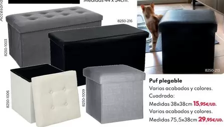 Oferta de Puf Plegable por 15,95€ en BricoCentro