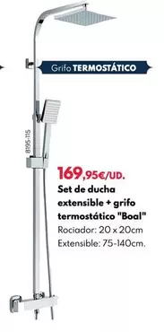 Oferta de Set De Ducha Extensible + Grifo Termostático "Boal"   por 169,95€ en BricoCentro