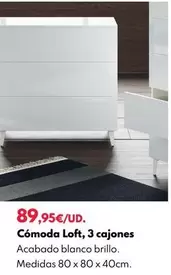 Oferta de Cómoda Loft, 3 Cajones por 89,95€ en BricoCentro