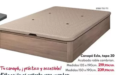 Oferta de Canapé Esla, Tapa 3D por 219,95€ en BricoCentro