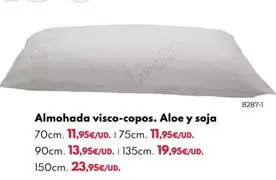 Oferta de Almohada Visco-Copos. Aloe Y Soja por 11,95€ en BricoCentro