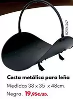 Oferta de Cesta Metalica Para Leña por 19,95€ en BricoCentro