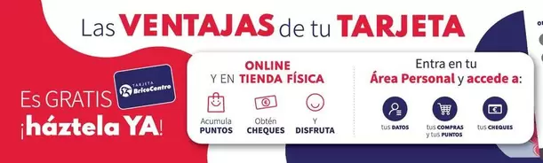 Oferta de Las Ventajas De Tu Tarjeta en BricoCentro