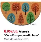 Oferta de Felpudo "Coco Europa, Media Luna" por 8,95€ en BricoCentro