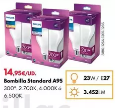 Oferta de Philips - Bombilla Standard A95 por 14,95€ en BricoCentro