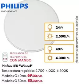 Oferta de Philips - Plafón LED "Wincel"  por 69,95€ en BricoCentro