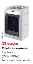 Oferta de Calefactor Cerámico por 21,95€ en BricoCentro