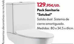 Oferta de Pack Sanitario "Setubal" por 129,95€ en BricoCentro