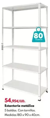 Oferta de Estantería Metálica por 54,95€ en BricoCentro