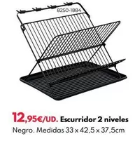 Oferta de Escurridor 2 Niveles por 12,95€ en BricoCentro