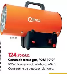 Oferta de Qlima - Canón De Aire A Gas, "GFA 1010" por 124,95€ en BricoCentro